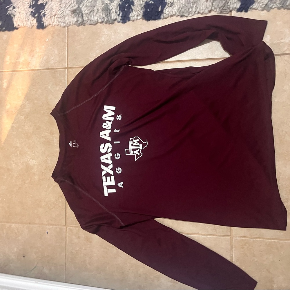 Adidas Texas A&M Aggies Maroon Long Sleeve Shirt